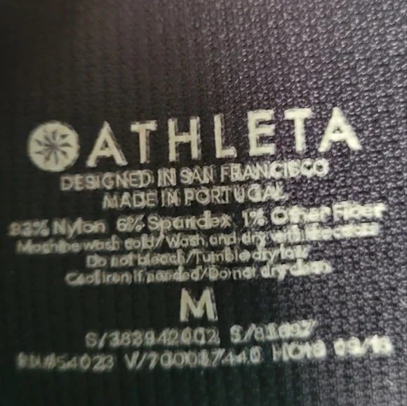 Athleta Twilight Tight Black & Silver Size Medium - Picture 4 of 4